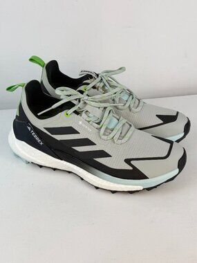 Women's 9.5  Adidas Terrex Free Hiker 2 GOR-TEX Hiking Shoes-Low Flash Aqua Lime